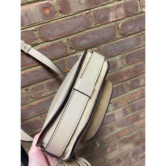 Michael Kors Dunn Suede Saddlebag Crossbody - Picture 4 of 10